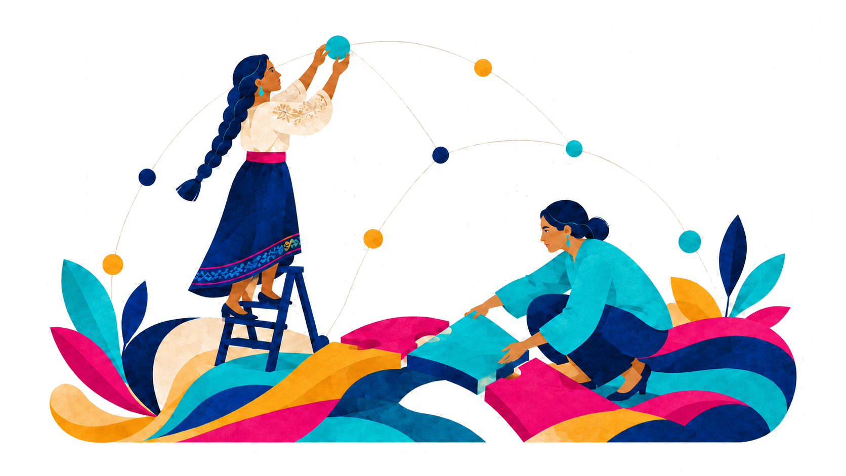 Mujeres construyendo conexiones y nuevos caminos