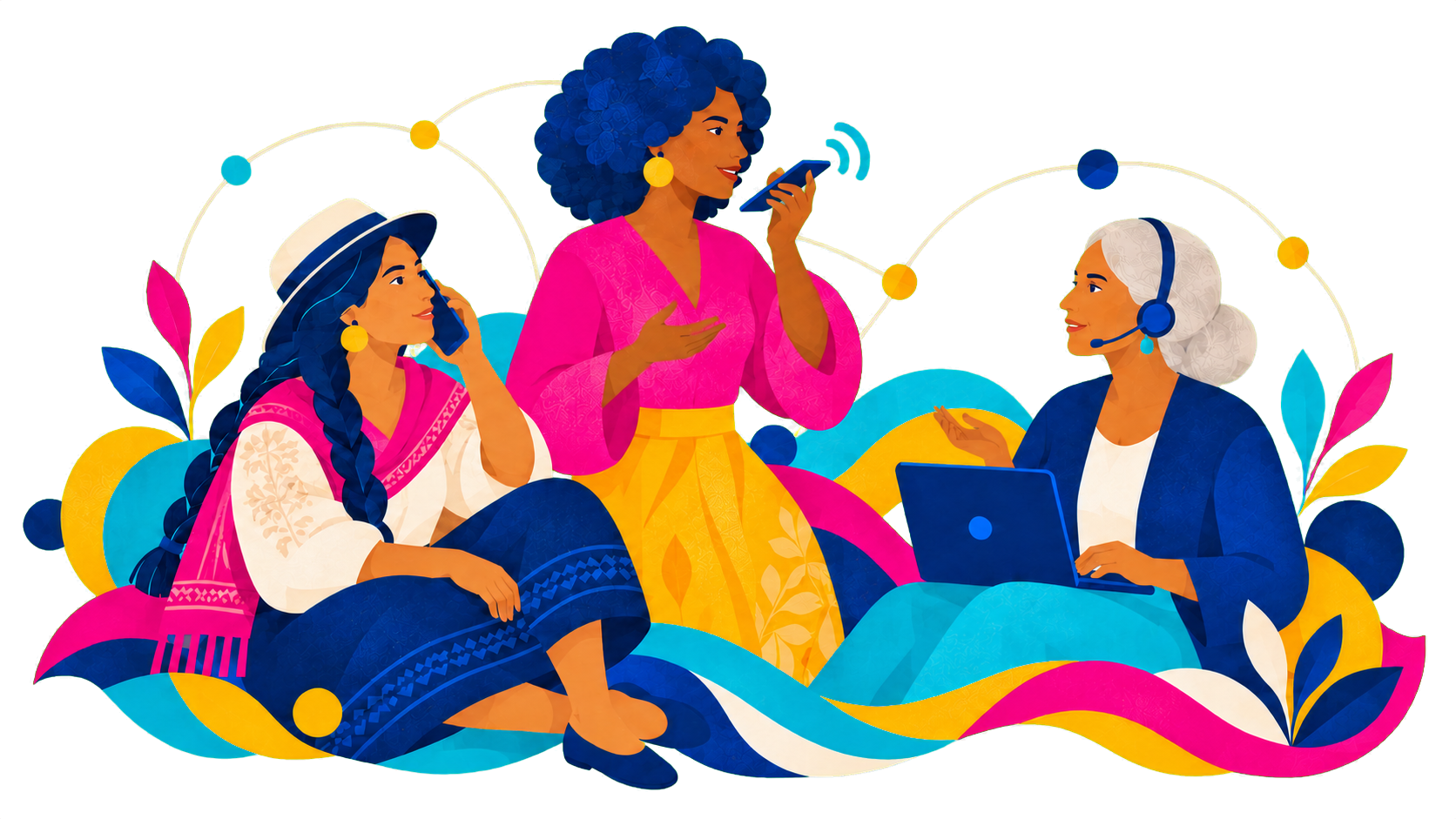 Mujeres comunicándose y construyendo conexiones