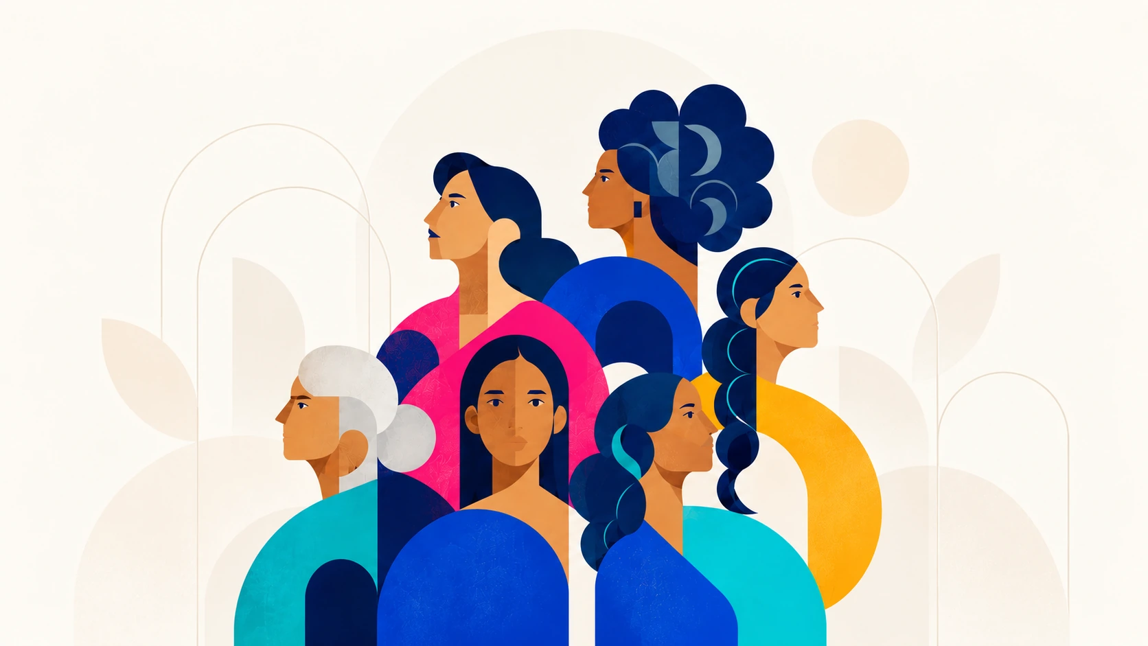 Mujeres diversas que representan participación, liderazgo y capacidad de decisión